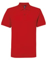 Heren Polo Asquith & Fox Polycotton Rood